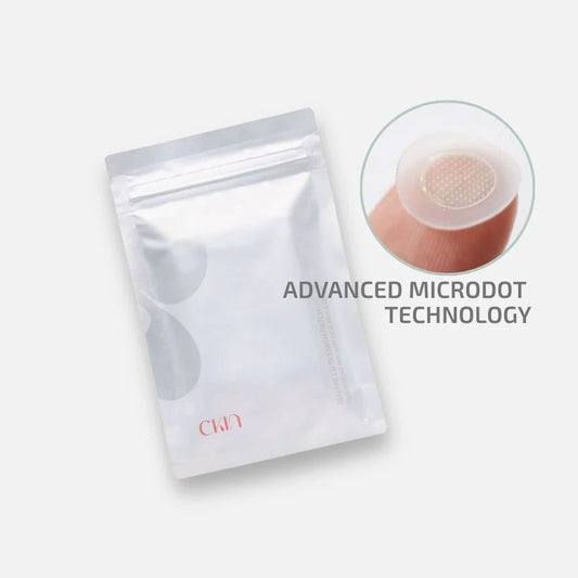 Packaged product with 'Advanced Microdot Technology' text on a white background.